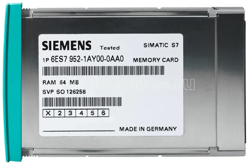 Фото Карта памяти SIMATIC S7400 SIEMENS 6ES79521AP000AA0