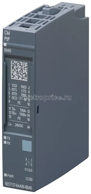 Фото Модуль коммуникационный SIMATIC ET 200SP Siemens 6ES71376AA000BA0