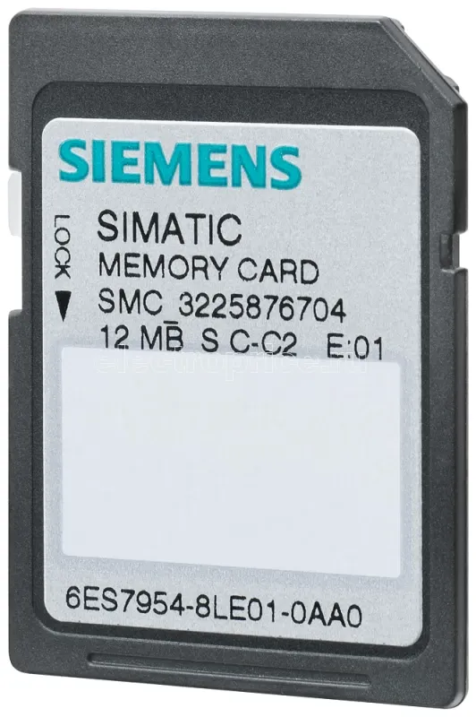 Фото Карта памяти для S7-1X00 CPU/SINAMICS 3.3 В NFLASH 12Мбайт Siemens 6ES79548LE030AA0