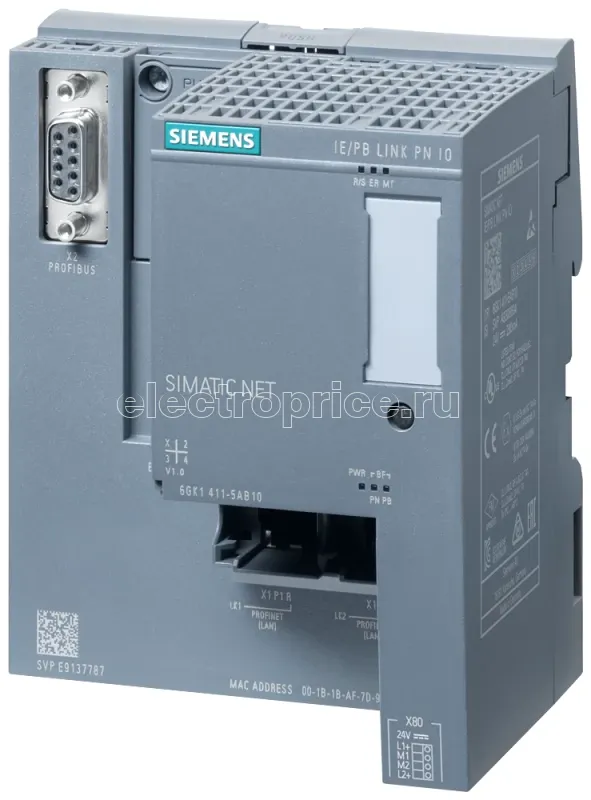 Фото Конвертор из PROFIBUS в Ethernet Siemens 6GK14115AB10