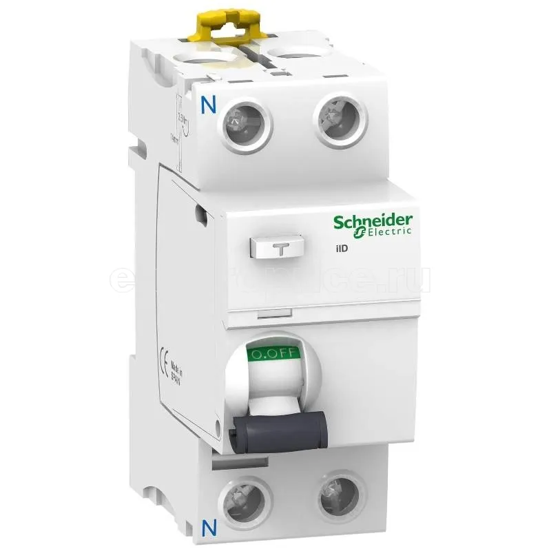 Фото УЗО 63А 2P 30мА A A9R21263 Schneider Electric Acti9 ВДТ(УЗО)