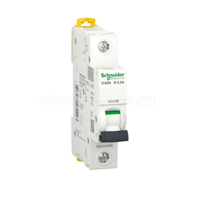 Фото Автоматический выключатель 0.5А 1P B 6кА A9F73170 Schneider Electric Acti9 iC60N