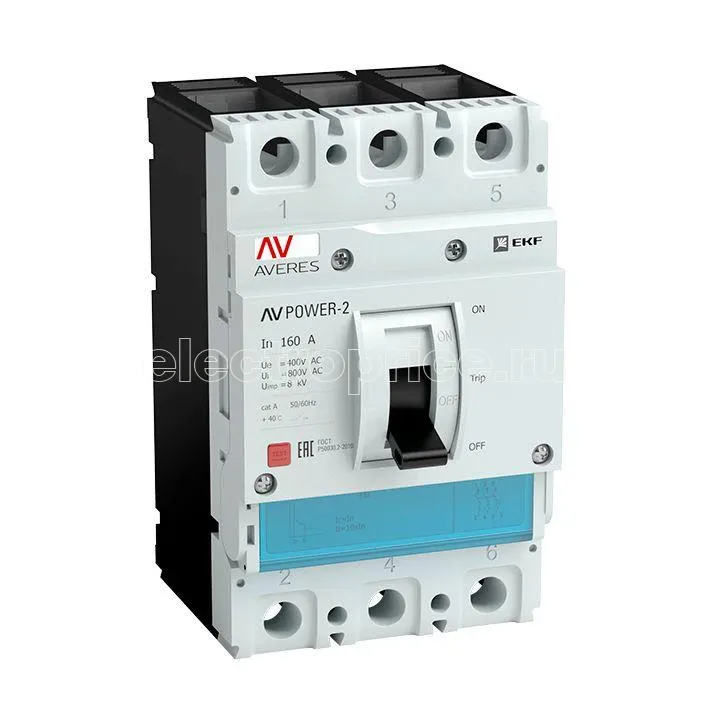 Фото Выключатель автоматический 10А 80кА AV POWER-1/3 TR AVERES EKF mccb-13-10H-TR-av