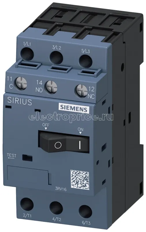 Фото Выключатель автоматический для трансформатора 1CO S00.3А Siemens 3RV16111CG14