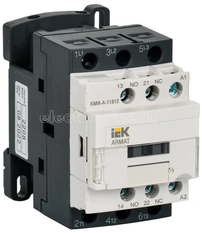 Фото Контактор КМИ-А-11812 LC1D 18А 400В/АС3 1НО/1НЗ ARMAT IEK AR-ACC-11-018-400-11