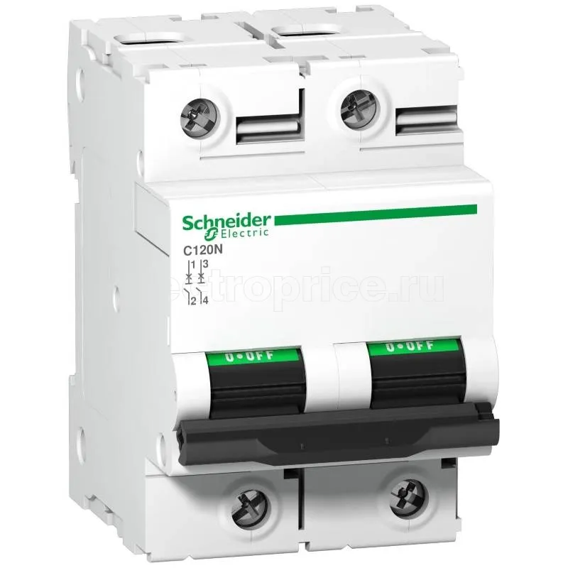 Фото Автоматический выключатель 80А 2P B 10кА A9N18345 Schneider Electric C120N