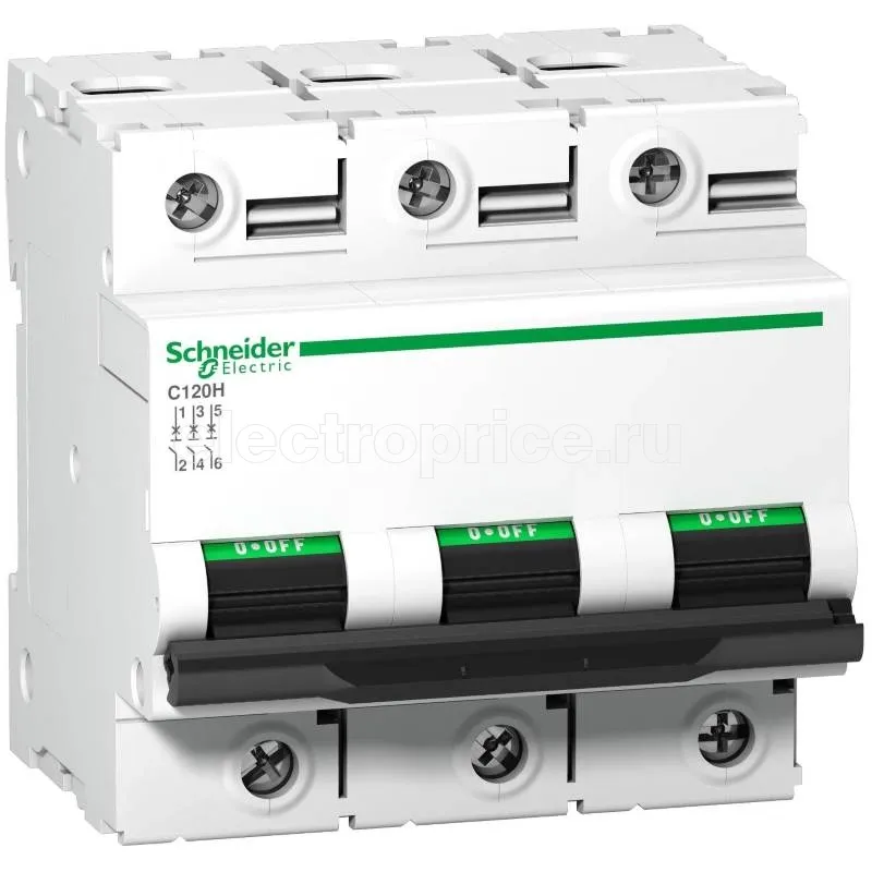 Фото Автоматический выключатель 80А 3P B 15кА A9N18424 Schneider Electric C120H