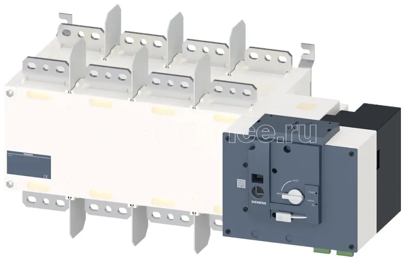 Фото Переключатель нагрузки управляющий дистанционный (RTSE) Ue: AC 415В Ith: 1600А 4-P 50/60Гц Siemens 3KC44540HA210AA3