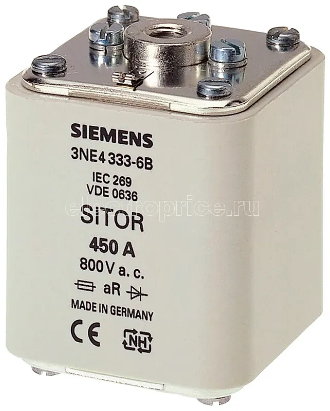 Фото Вставка плавкая SITOR 250А AC 800В для 6QG12 Siemens 3NE43276B