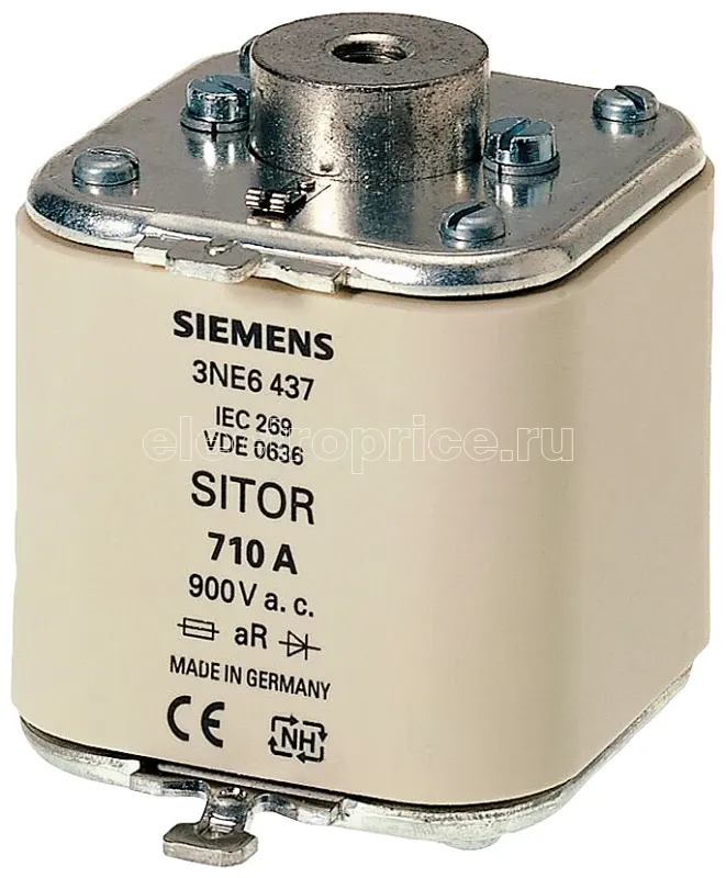 Фото Вставка плавкая SITOR 350А AC 680В для ж/д Siemens 3NC73312