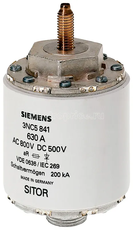 Фото Вставка плавкая SITOR 800А AC 1000В для химической пром. Siemens 3NC5838