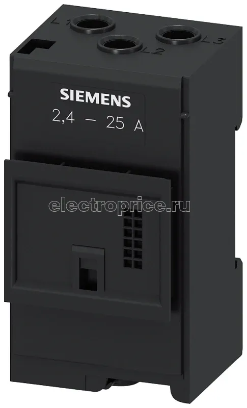 Фото Трансформатор тока 2.4...25А для электронных реле перегрузки 3RB22/23 типоразмер S00/S0 раздельный монтаж Siemens 3RB29062DG1