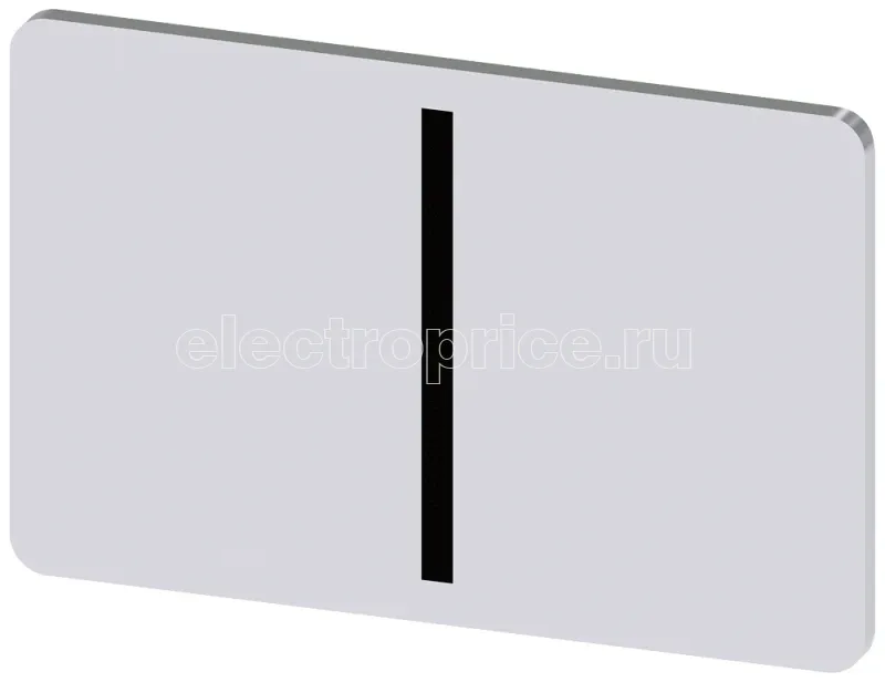 Фото Табличка маркировочная для наклеивания или защелкивания на держателе 17.5х27мм надпись черная с маркировкой: I серебр. Siemens 3SU19000AD810QB0