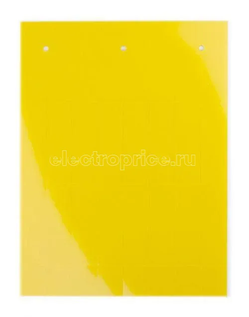 Фото Табличка полужесткая клейкое основание ПВХ-0.5 желт. (уп.120шт) DKC TAS4915AY