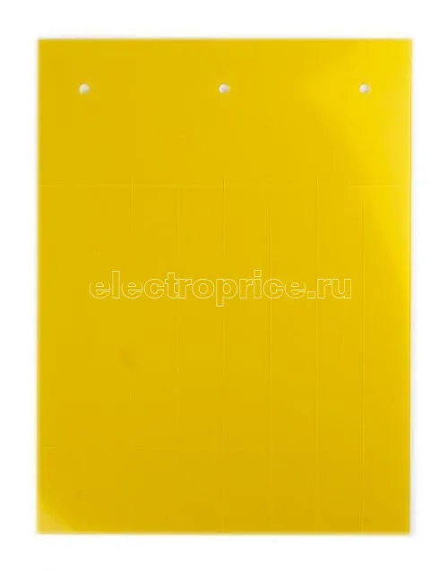 Фото Табличка полужесткая установка в держатель ПВХ-0.5 желт. (уп.60шт) DKC TAS6715Y