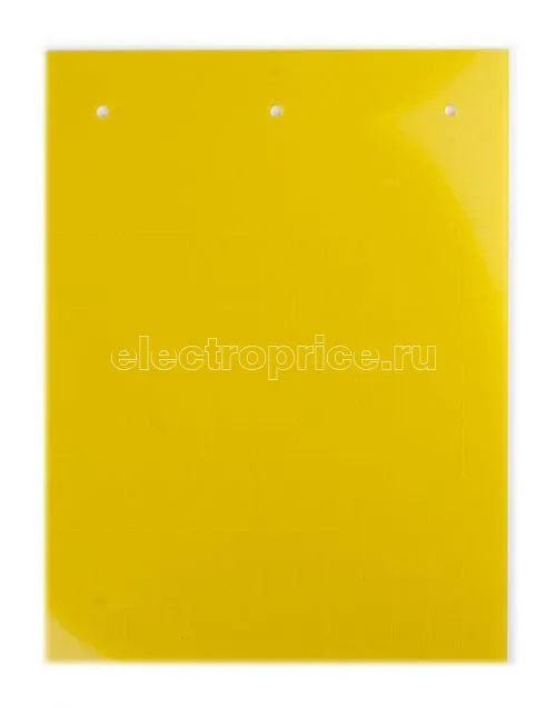 Фото Табличка полужесткая клейкое основание ПВХ-0.5 желт. (уп.50шт) DKC TAS209AY
