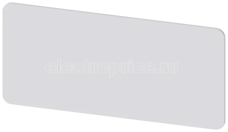 Фото Табличка для надписей для наклеивания на корпус 25х55мм шрифт: черный без надписи с местом для надписи серебр. Siemens 3SU19000BU810AA0