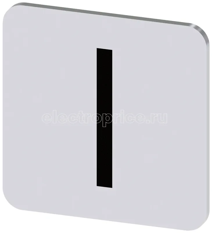Фото Табличка маркировочная самоклеящаяся для корпусов 22х22мм надпись черная с маркировкой : I серебр. Siemens 3SU19000AF810QB0