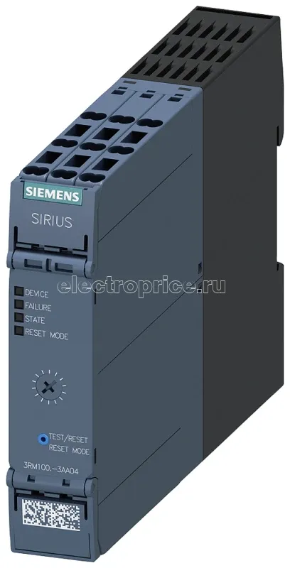 Фото Пускатель компактный прямого пуска SIRIUS 3RM1 ном. рабочее напряжение до 500В АС диапазон уставок ном. рабочего тока 0.4-2.0А Siemens 3RM10023AA04