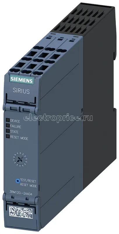 Фото Пускатель реверсивный компактный SIRIUS 3RM1 500В AC Iном.=0.4 - 2.0А; US 24В DC; пружин. клеммы Siemens 3RM12022AA04