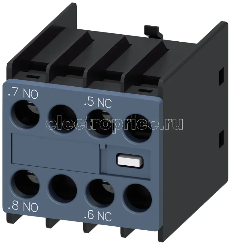 Фото Модуль блок-контактов 11U 1НО+1НЗ: 1НО 1НЗ для вспом. контакторов и контакторов для коммутац. электродвиг. Siemens 3RH29111FB11