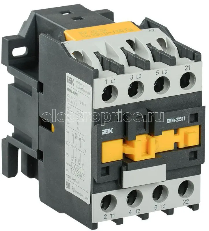 Фото Контактор КМИе-22511 25А 230В/АС3 1НЗ IEK KKME21-025-230-01